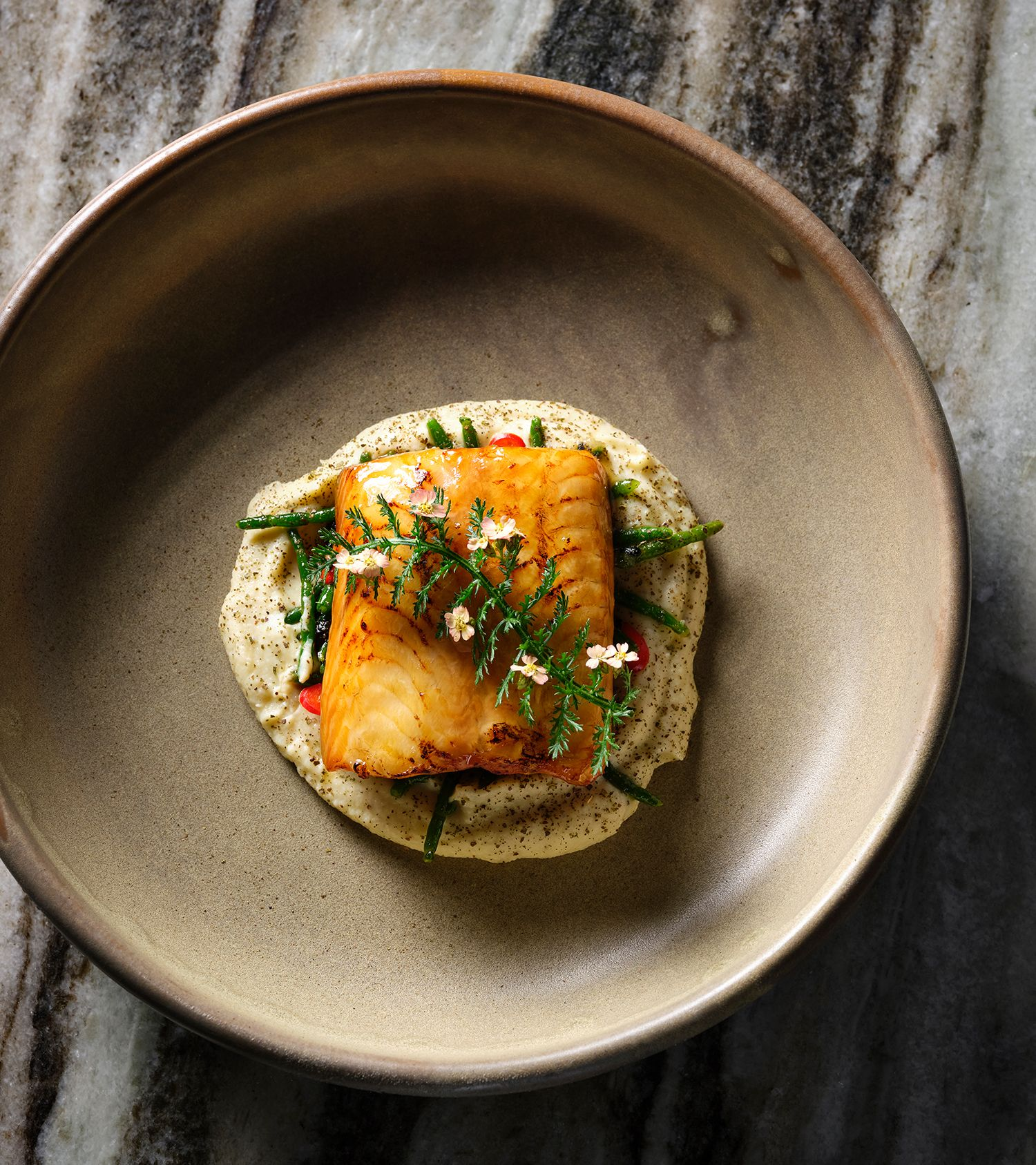 SMOKED EEL WITH WHISKY-INFUSED HONEY LACQUER