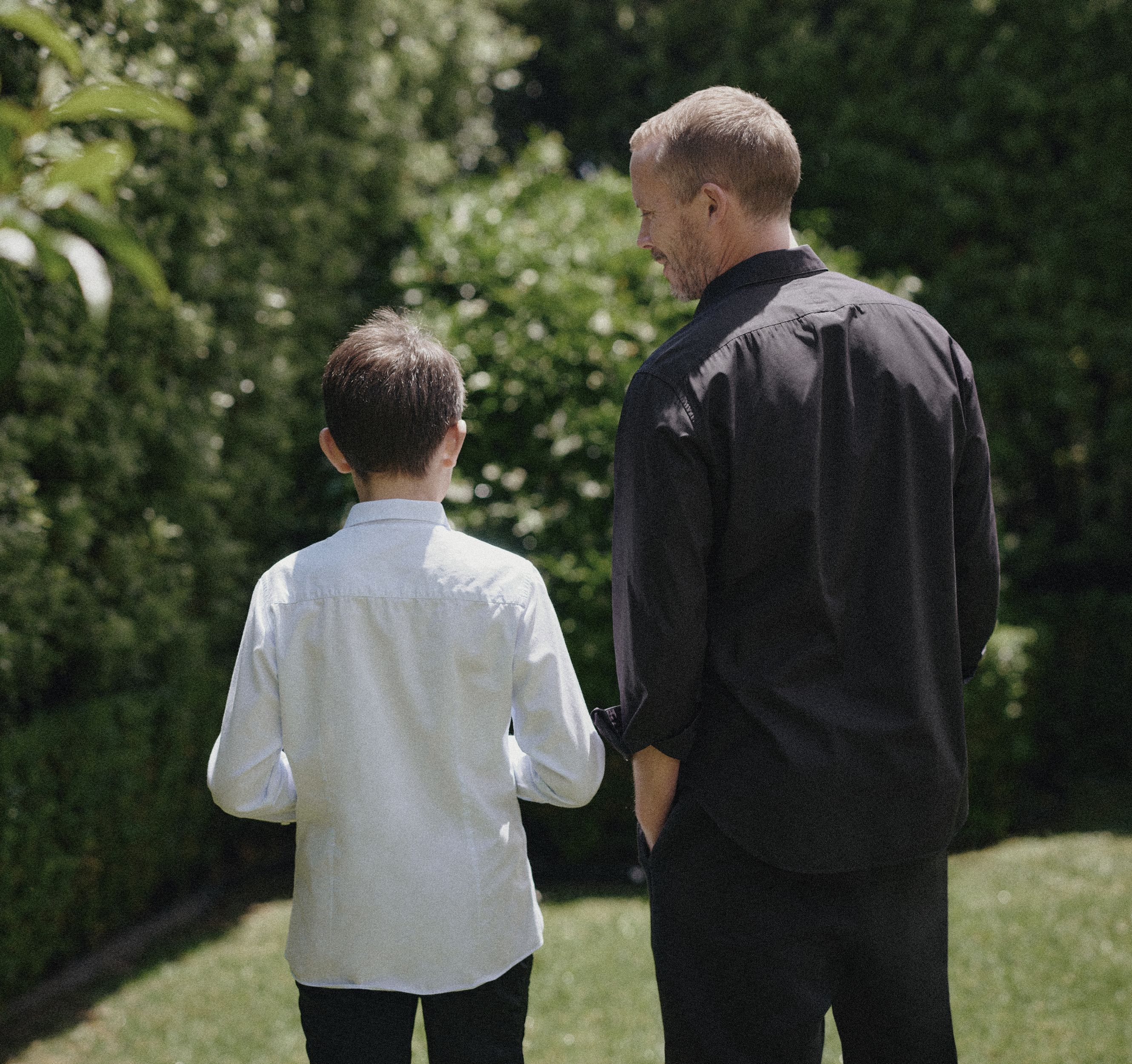 The Southerly Director James Polhill with son Lucan. 