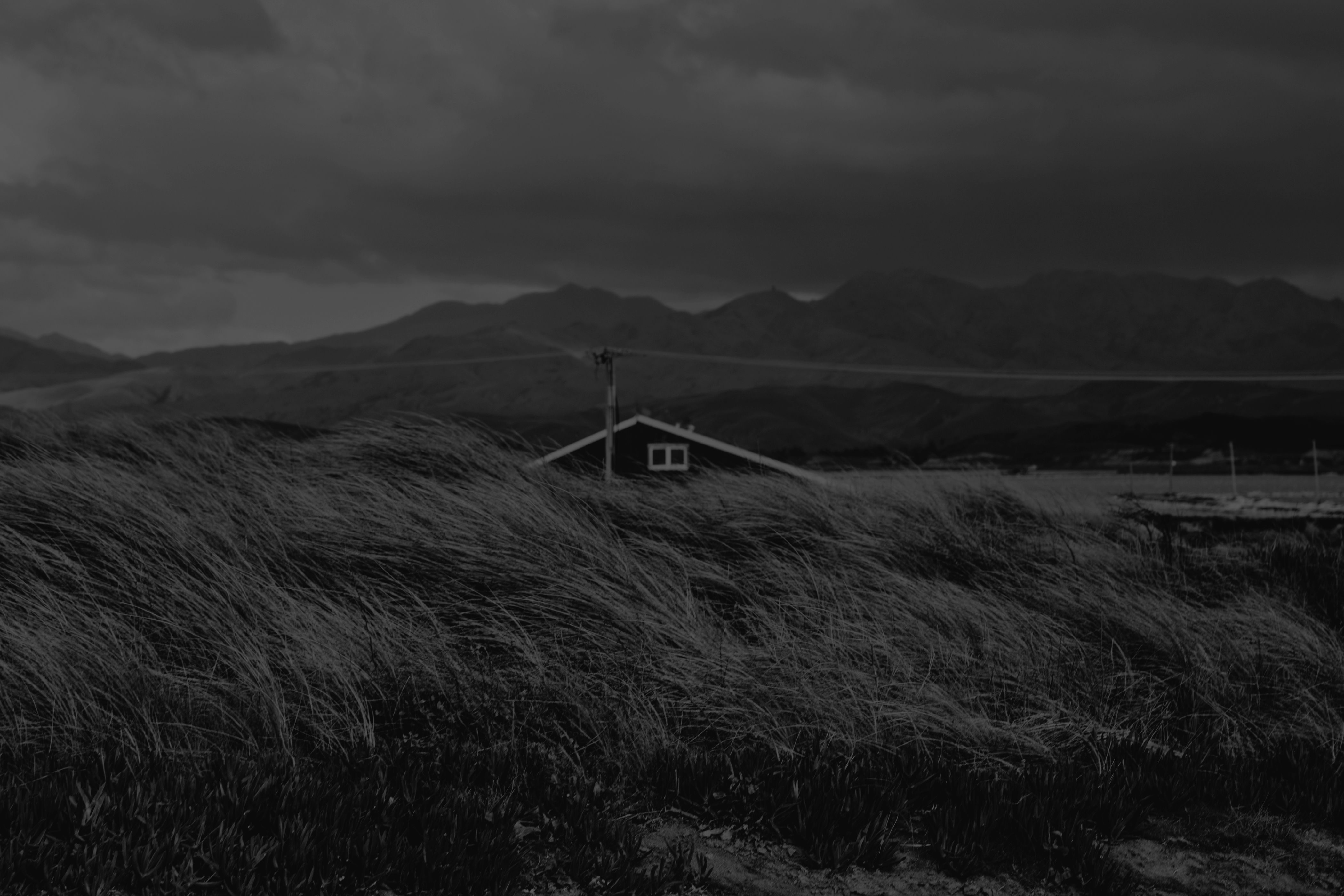 South Island House in countryside. 